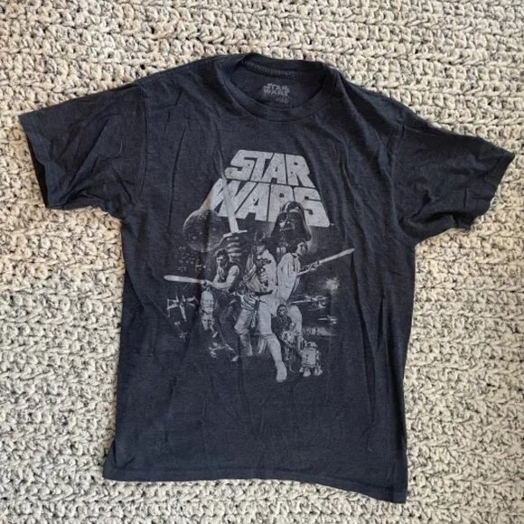 Medium Navy Vintage-Style Star Wars: A New Hope T-Shirt - Picture 1 of 2